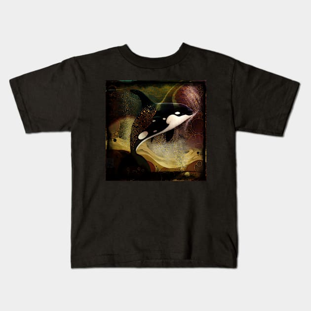 Orca Whale Spirit, Beautiful Sea Life Kids T-Shirt by Dream and Design